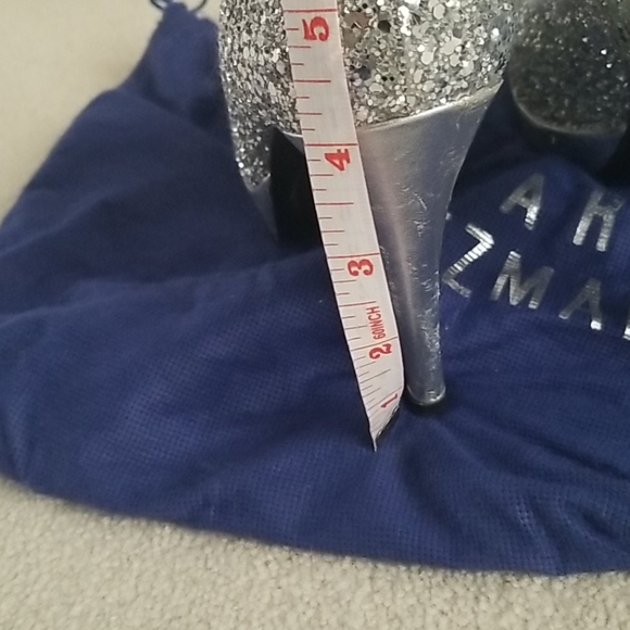 Stuart weitzman glitter peep toe - Picture 6 of 7